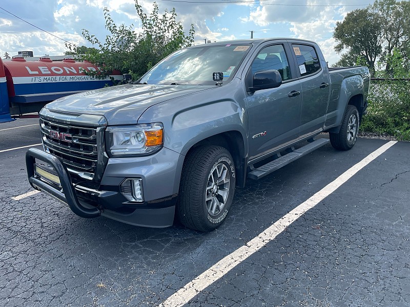 Gray 2022 GMC Canyon Pickup Truck Four-Wheel Drive Automatic