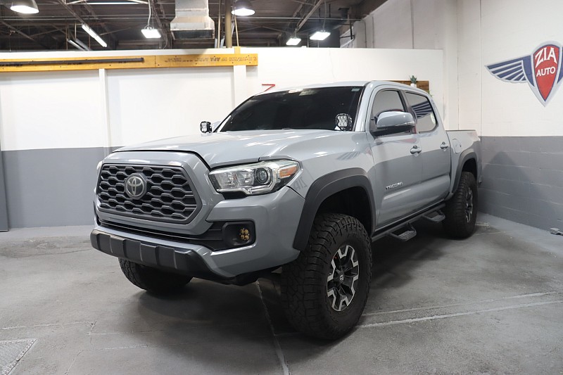 Gray 2020 Toyota Tacoma TRD Off Road Double Cab 4WD Pickup Truck Four-Wheel Drive 6-Speed Automatic